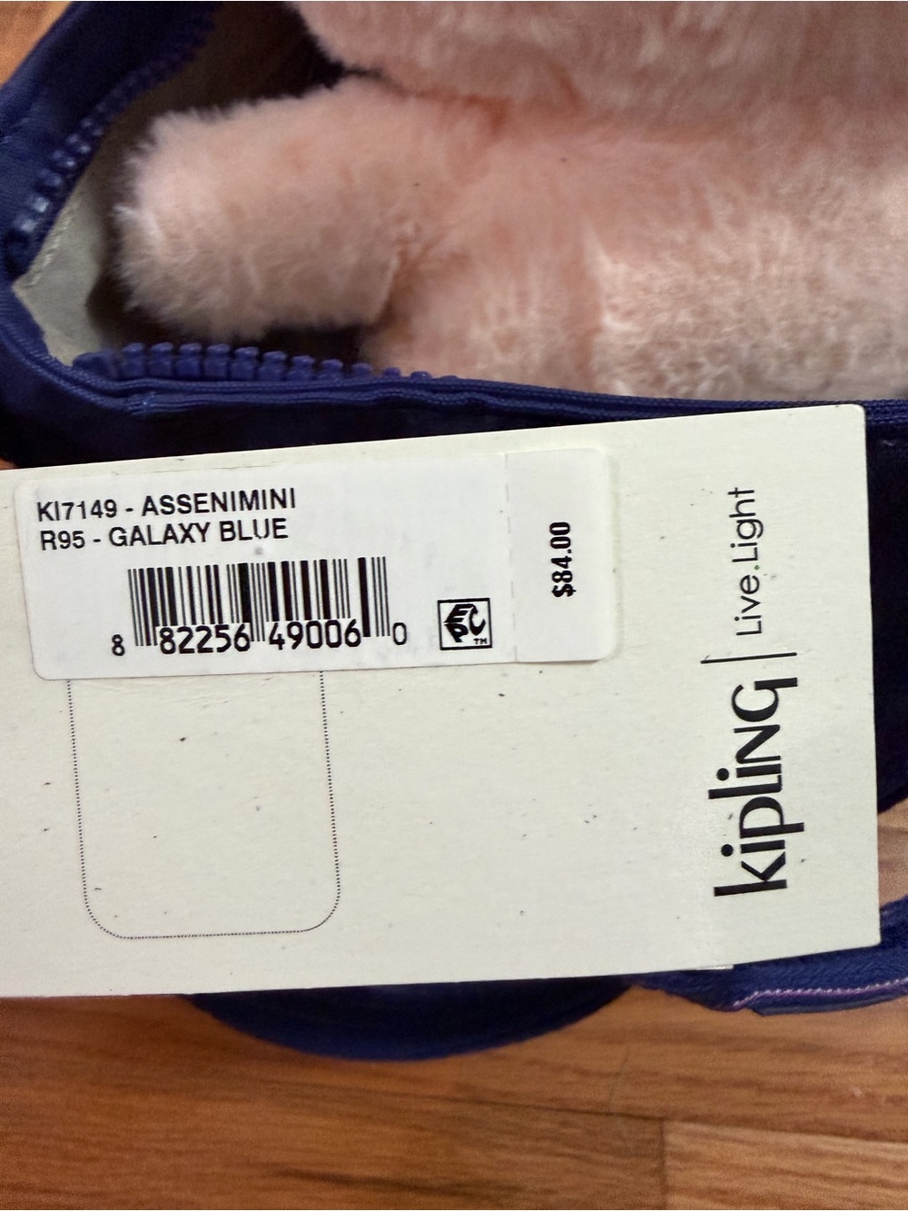Kipling Royal Blue Nylon Crossbody Tote - Picture 4 of 5